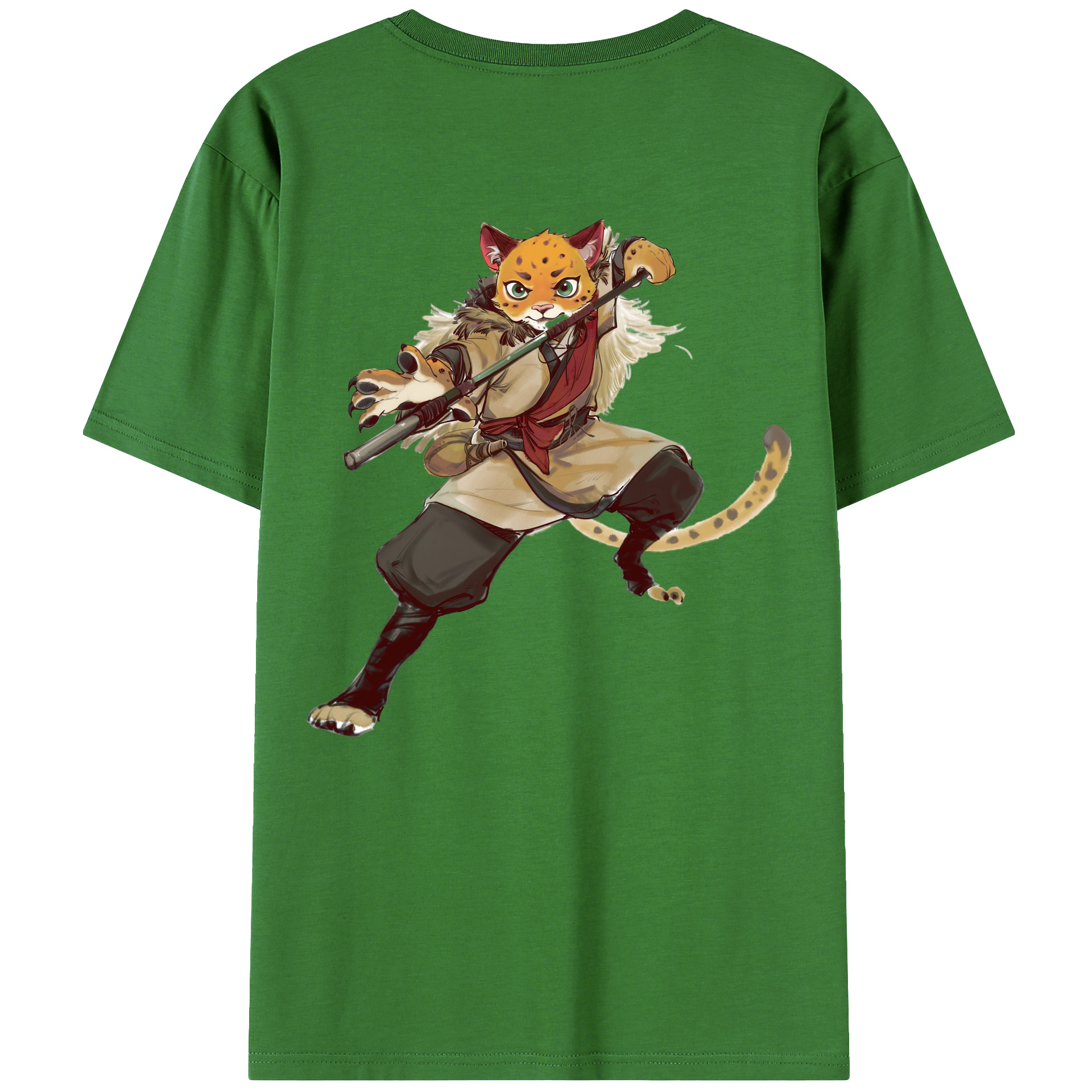 （画像用） Ne Zha 2 ナタ 魔童の大暴れ レディース半袖Tシャツ(バックプリント)